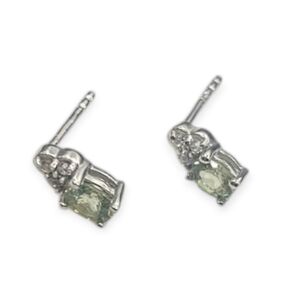Garnet and Zircon Earrings